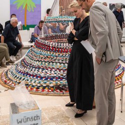 Dr. Olena Balun und OB Andreas März bei der Eröffnung Kunst Aktuell 2024, Foto Martin Weiand